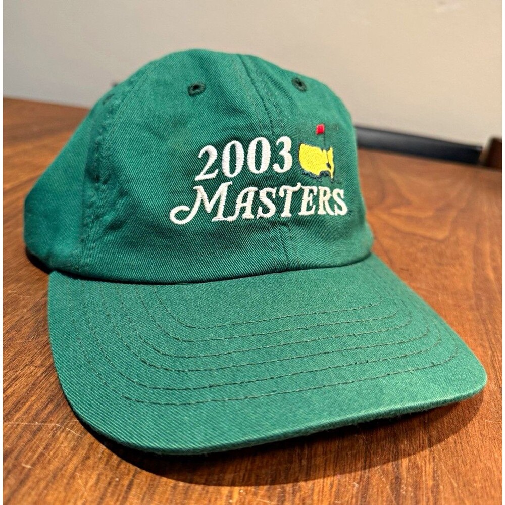 2003 Masters Golf Green Embroidered Adjustable Hat American Needle